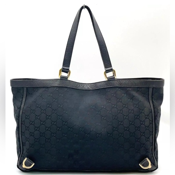 Authentic GUCCI GG Supreme Black Abby Tote Bag - Picture 2 of 15